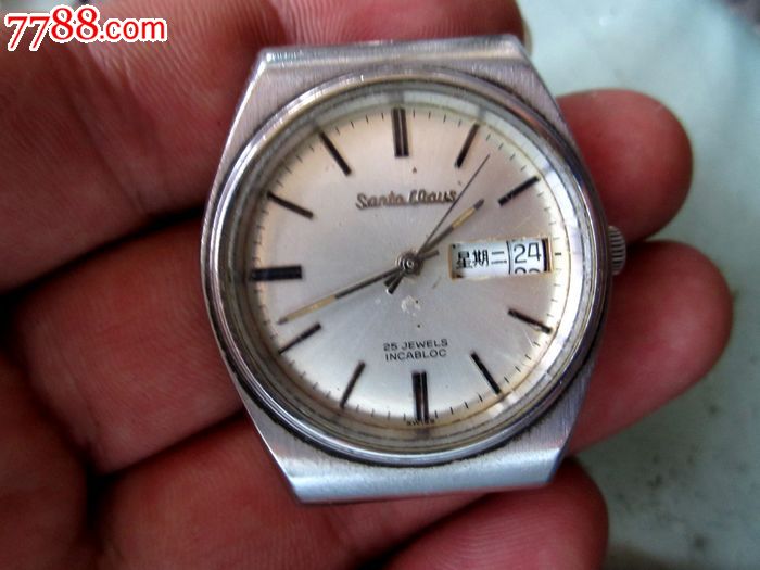 santaclaus表2879,手表/腕表,机械,文革(67-76),上海,钢,瑞士,三针,au