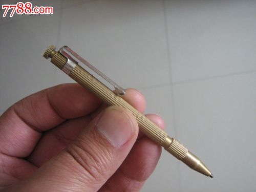 早期怀旧/中华牌全铜外壳圆珠笔油笔