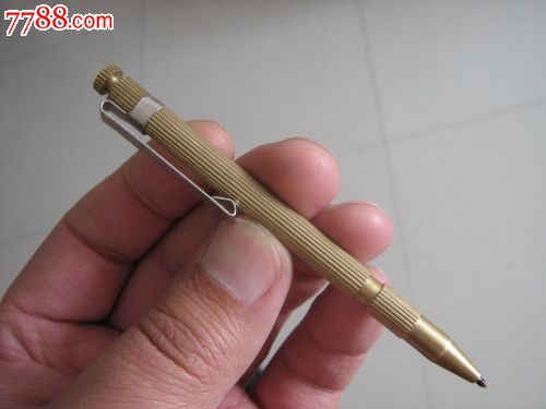 早期怀旧/中华牌全铜外壳圆珠笔油笔