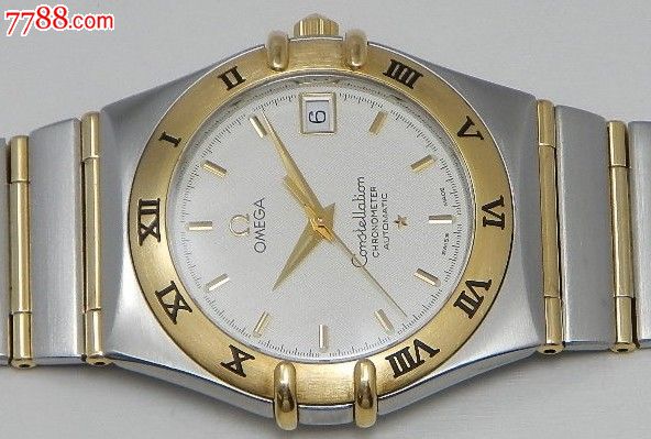 欧米茄【90年代】【星座】【18k】【半金条】【间金】自动机械表_手表