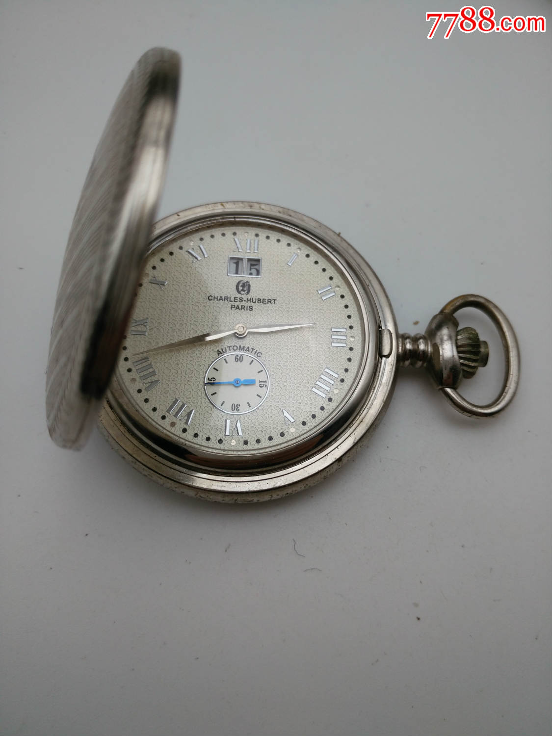 三开门法国查尔斯宝全自动怀表少摆不走时直径47!