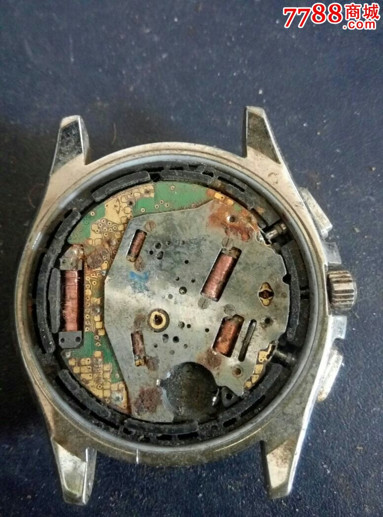 日本cz71zen西铁城石英机芯手表,没有后盖