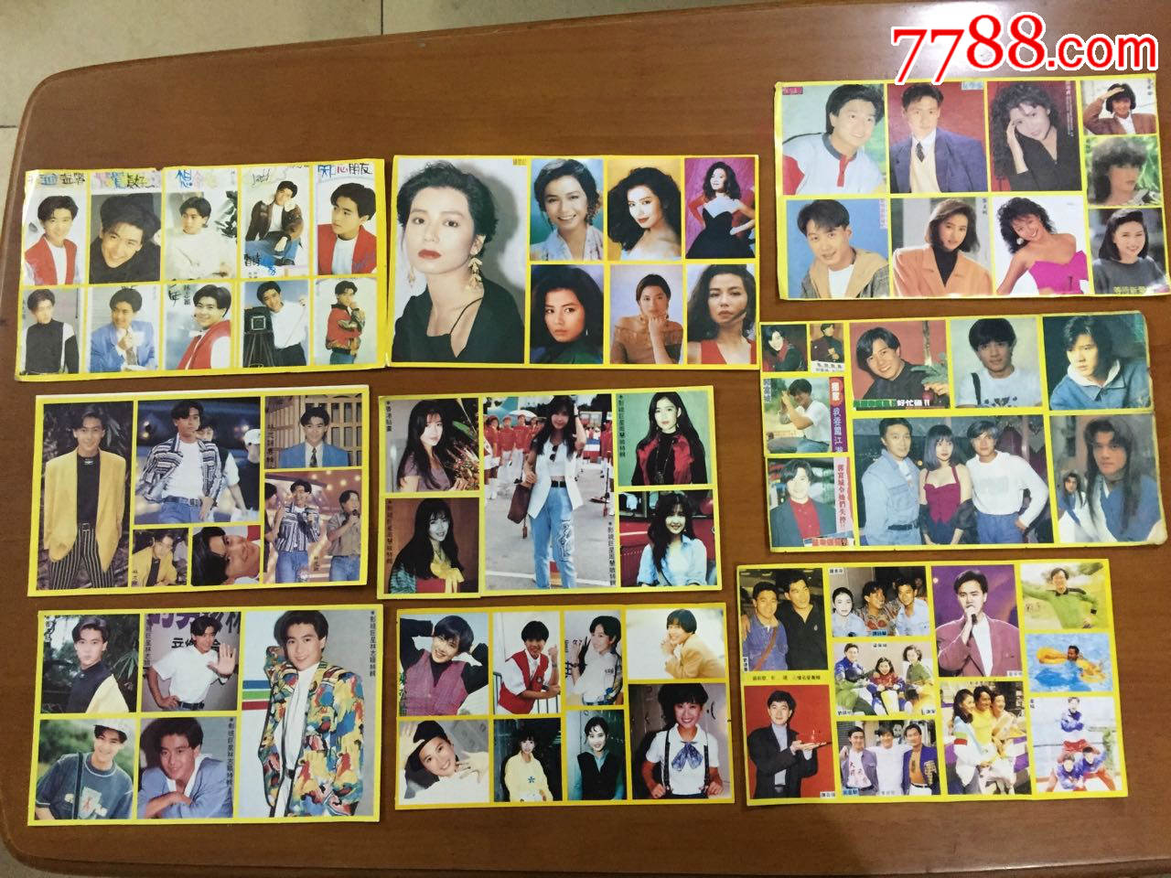 黄边明星贴纸(张合拍)