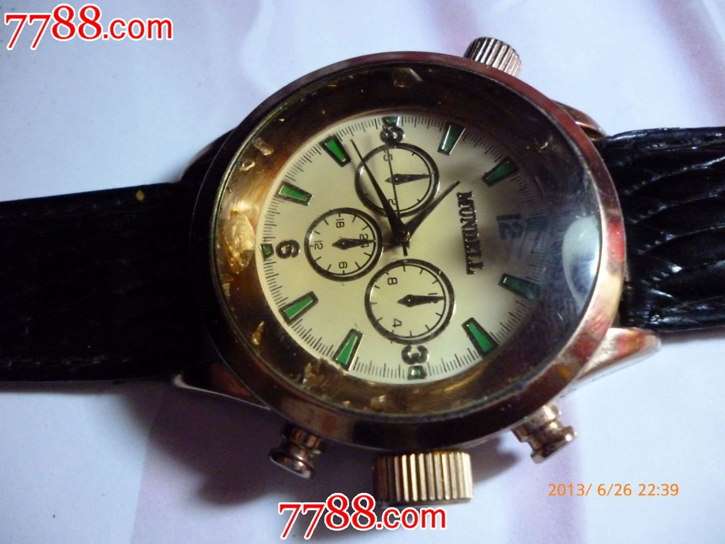 外国进口玫瑰金[mundell]电子石英男士大表一块![可佩戴也可作为挂表]