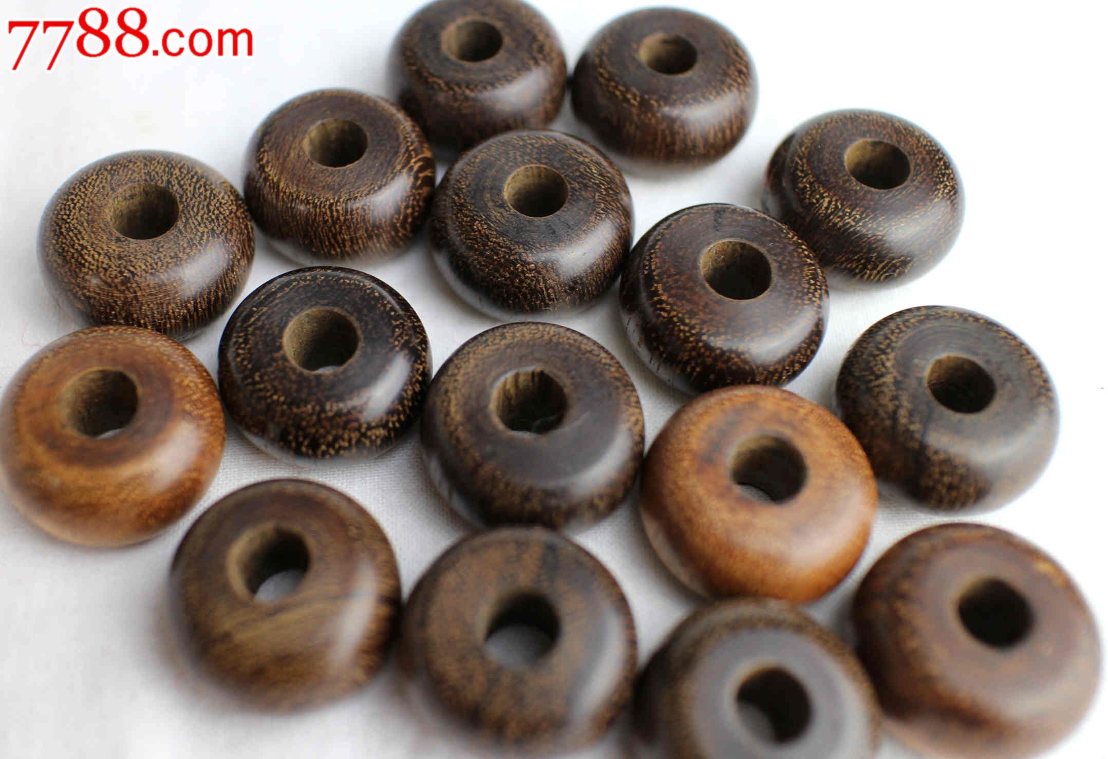 海黄老料黄花梨甜香味老算盘珠(16枚)diy手钏