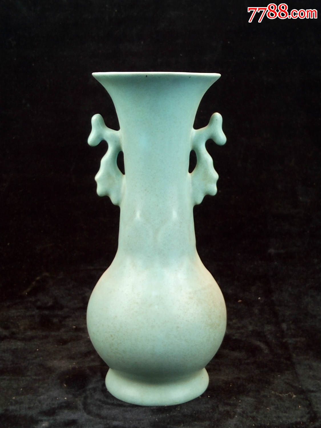 乡下收的宋代汝窑双耳瓶