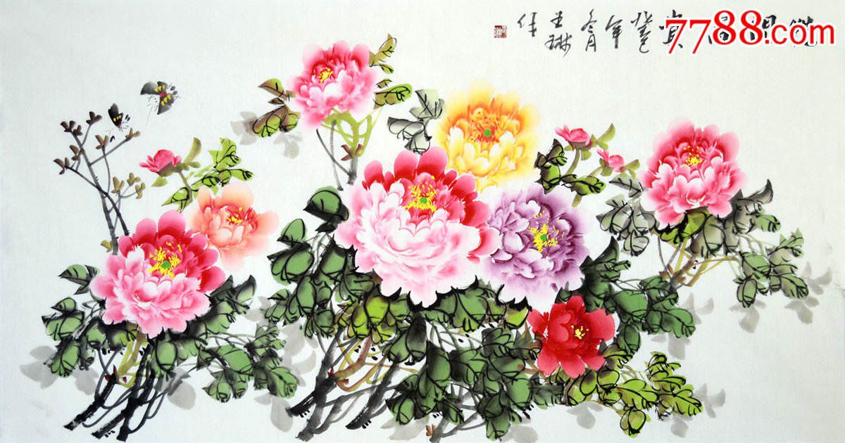 牡丹花花开富贵图片