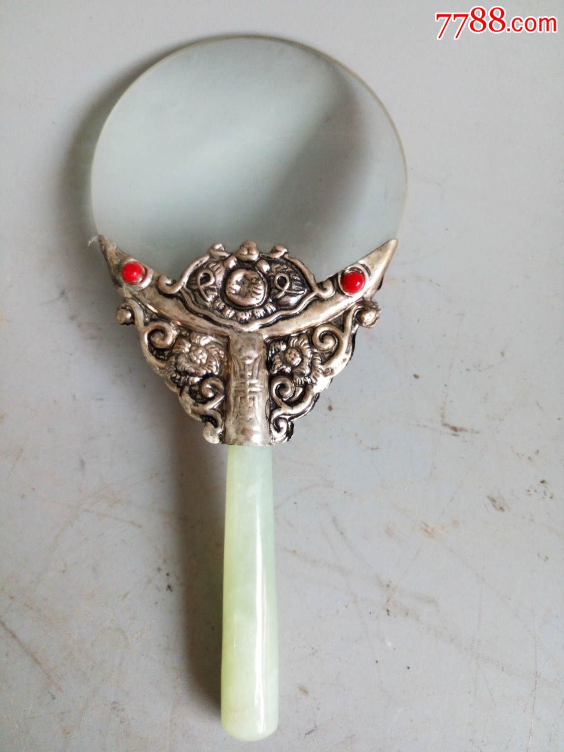 乡下收铜镶玉把放大镜