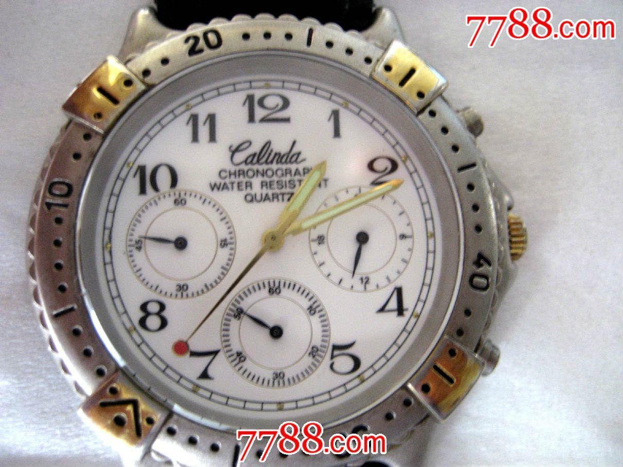 日本原装品牌calinda跑马腕表(好品)