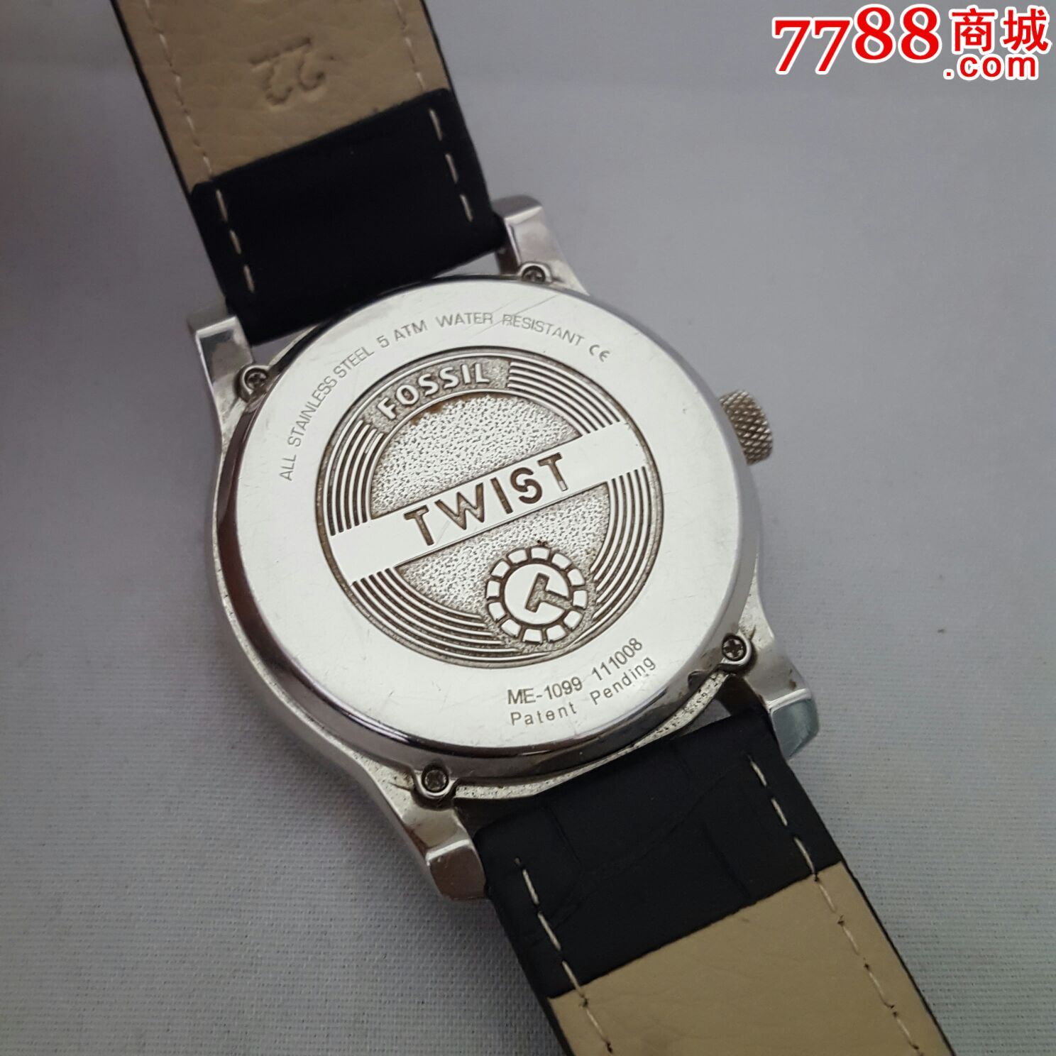 fossil/化石twist系列男表【独特首见,石英机械双动力机芯】