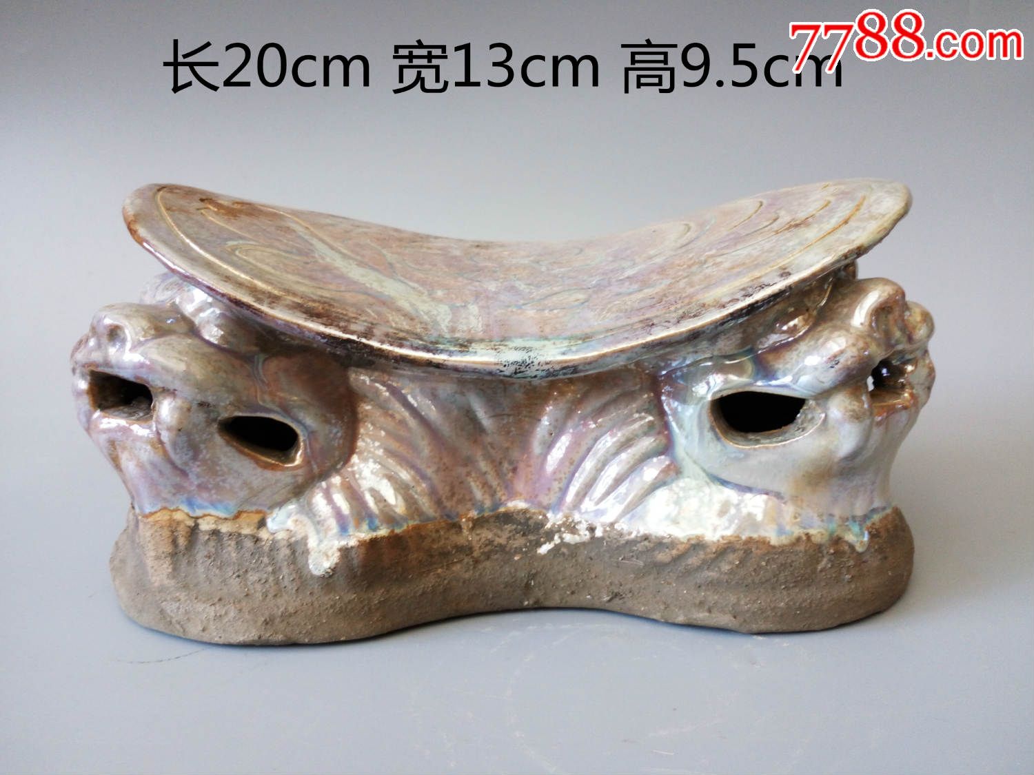 银光瓷动物瓷枕