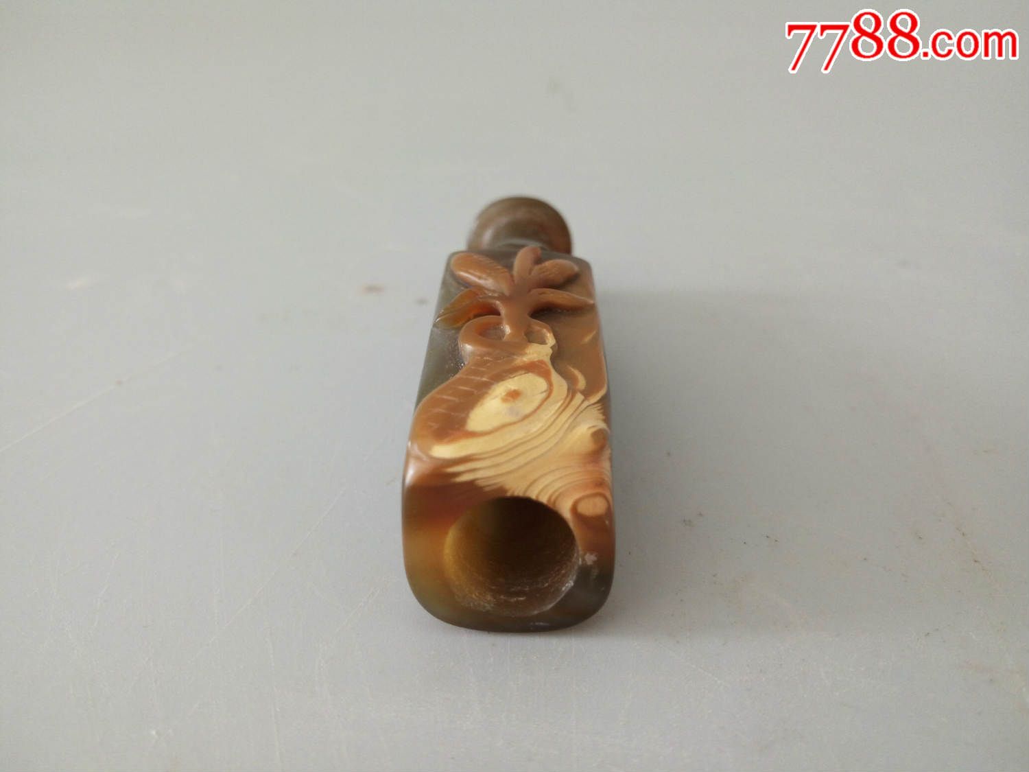 清玛瑙烟袋嘴