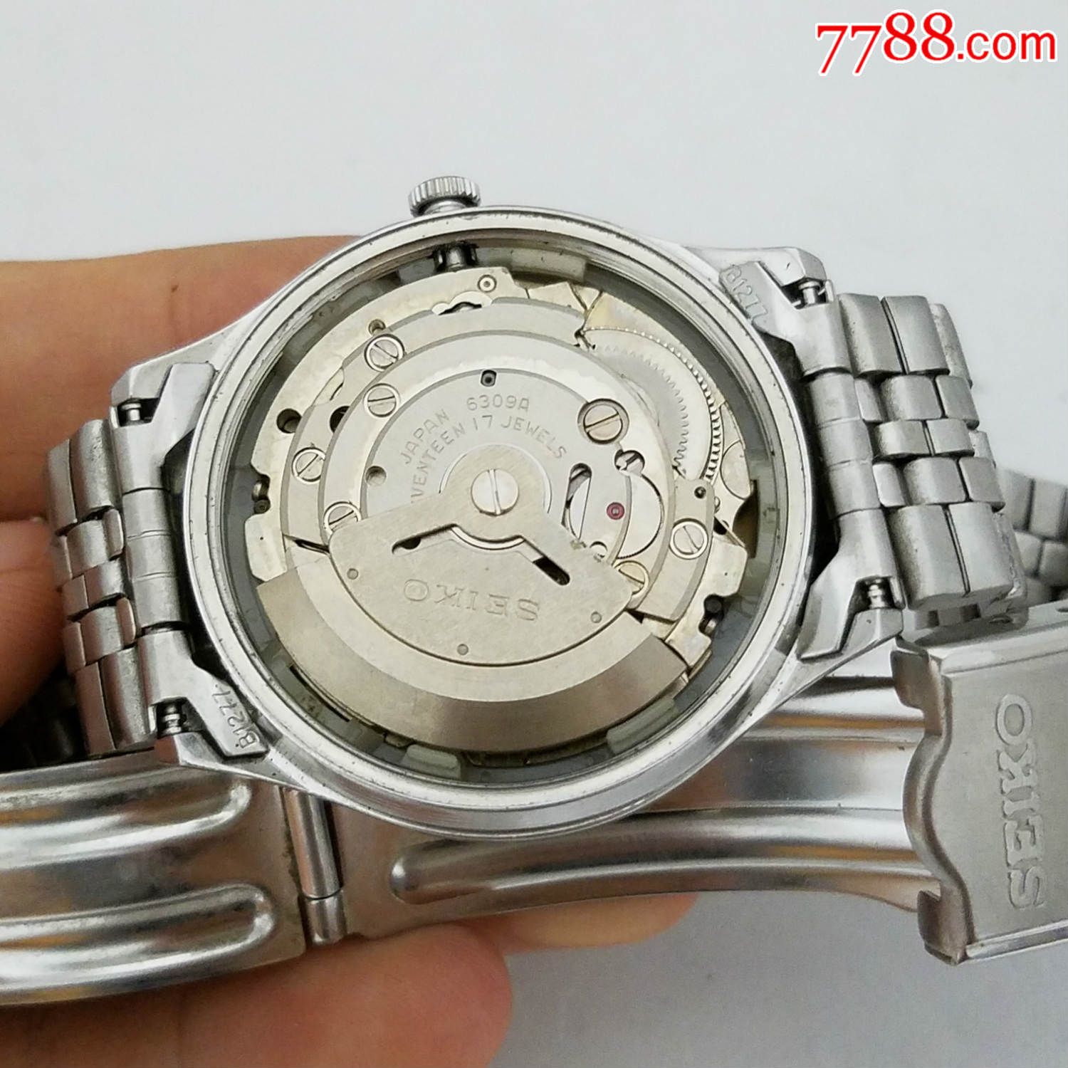 日本精工自动机械男表【6309机芯,能走,日历好使,夜光凌厉,表盘干净】